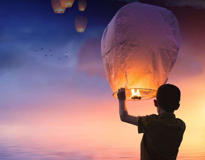 Floating Lantern Release